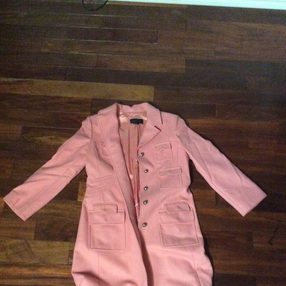 BCBG MaxAzria Pink Peacoat Size M